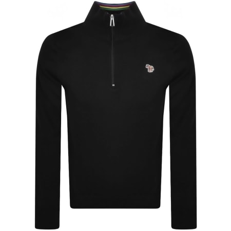 Product Image for Paul Smith Half Zip Knit Jumper Black