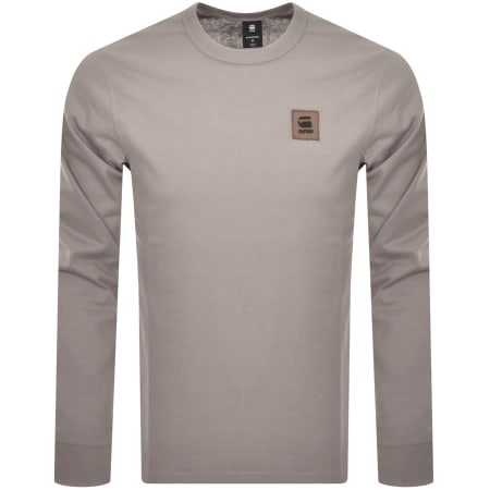 Product Image for G Star Raw Premium Base Long Sleeve T Shirt Grey
