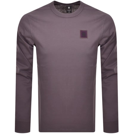 Product Image for G Star Raw Base Long Sleeve T Shirt Purple
