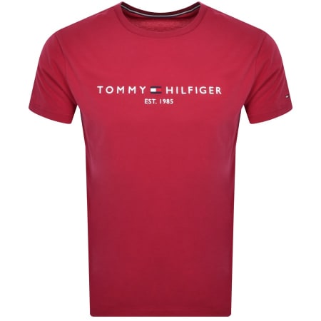 Product Image for Tommy Hilfiger Logo T Shirt Red