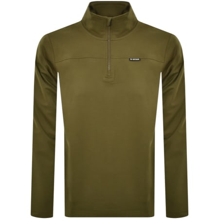 Recommended Product Image for G Star Raw Half Zip Tweeter Sweatshirt Green