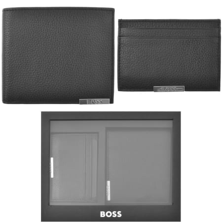 Product Image for BOSS Wallet And Card Holder Gift Set Black