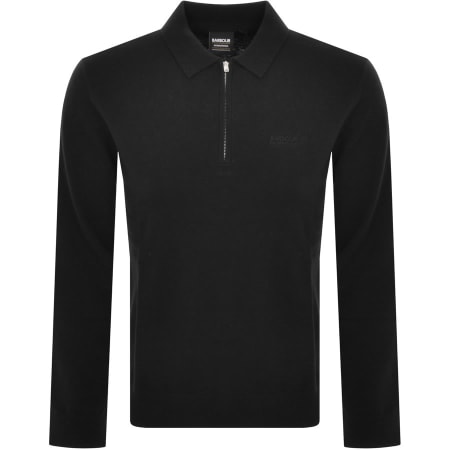Product Image for Barbour International Binder Knitted Polo Black