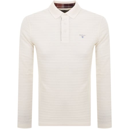 Product Image for Barbour Cramlington Long Sleeve Polo T Shirt White