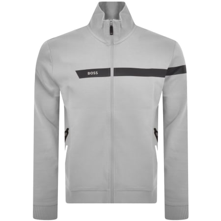 Product Image for BOSS Skaz 1 Full Zip Sweatshirt Grey