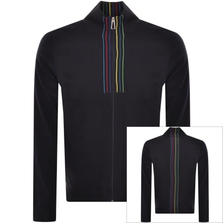 Recommended Product Image for Paul Smith Full Zip Knit Cardigan Navy