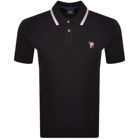 Product Image for Paul Smith Regular Fit Zebra Polo Black