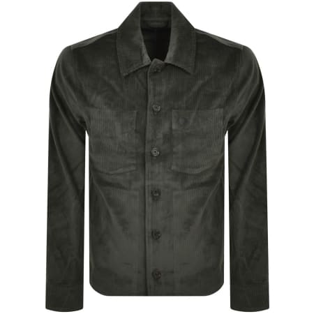 Product Image for Fred Perry Cord Overshirt Green
