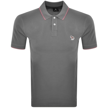 Product Image for Paul Smith Regular Fit Zebra Polo Grey