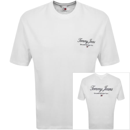Product Image for Tommy Jeans Oversized Logo T Shirt White