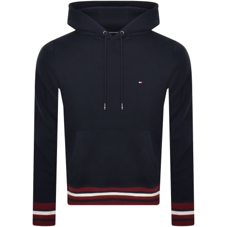 Product Image for Tommy Hilfiger Logo Tipped Hoodie Navy