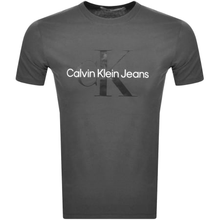 Recommended Product Image for Calvin Klein Jeans Monogram Logo T Shirt Grey