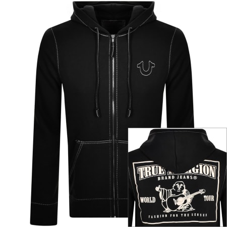 Product Image for True Religion Big T Full Zip Hoodie Black