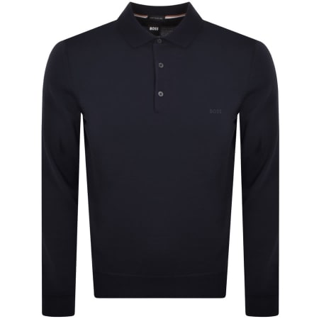 Recommended Product Image for BOSS Bono Knit Jumper Navy