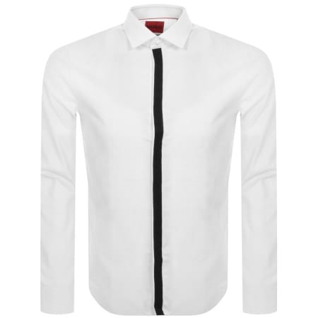 Product Image for HUGO Long Sleeved Keidi Shirt White