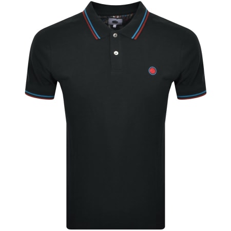 Product Image for Pretty Green Paisley Placket Polo Black