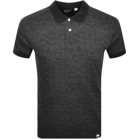 Product Image for Pretty Green Paisley Polo T Shirt Black