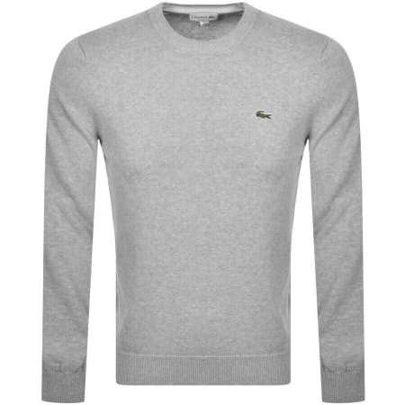 Product Image for Lacoste Crew Neck Knit Jumper Grey