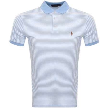 Product Image for Ralph Lauren Custom Slim Fit Polo T Shirt Blue