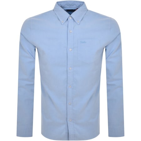 Product Image for Superdry Vintage Oxford Long Sleeved Shirt Blue