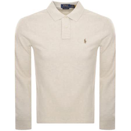 Recommended Product Image for Ralph Lauren Long Sleeved Polo T Shirt Beige