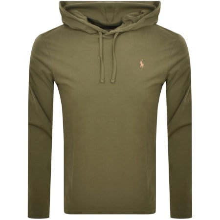 Product Image for Ralph Lauren Long Sleeved Hooded T Shirt Green