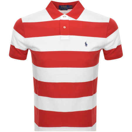 Product Image for Ralph Lauren Striped Polo T Shirt Red