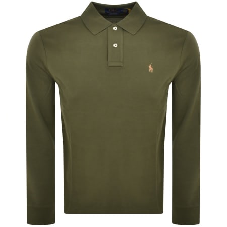 Product Image for Ralph Lauren Long Sleeved Polo T Shirt Green