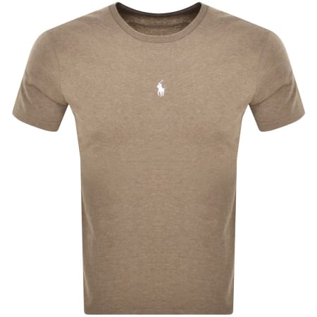 Recommended Product Image for Ralph Lauren Crew Neck Logo T Shirt Brown