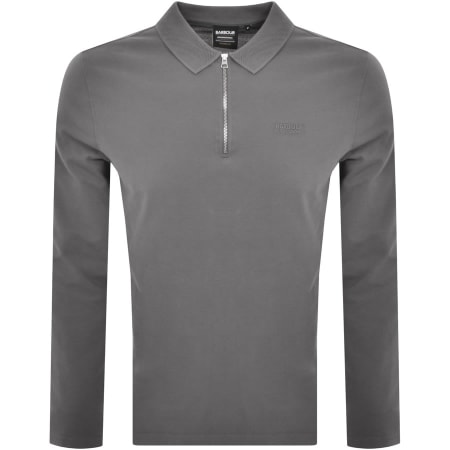 Product Image for Barbour International Heath Long Sleeve Polo Grey