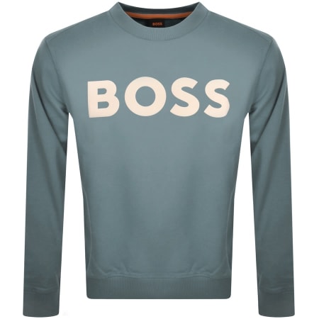 Product Image for BOSS We Basic Crew Neck Sweatshirt Green