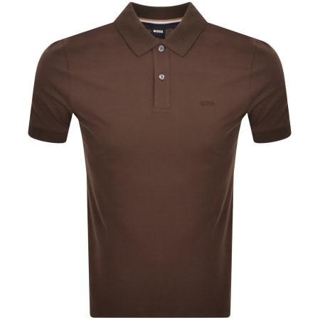 Product Image for BOSS Pallas Polo T Shirt Brown