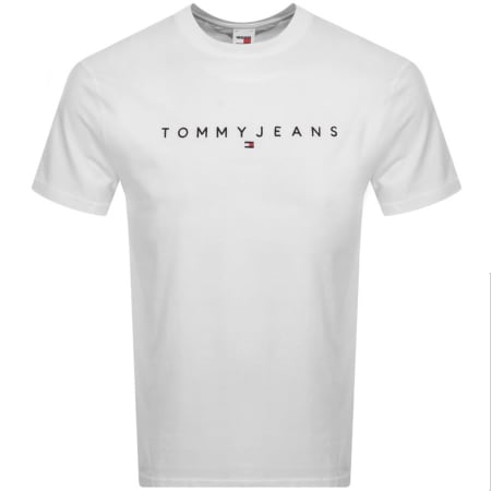Recommended Product Image for Tommy Jeans Classic Linear Logo T Shirt White