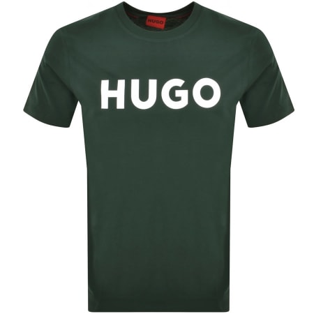Product Image for HUGO Dulivo Crew Neck T Shirt Green