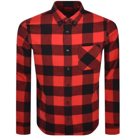 Product Image for HUGO Long Sleeved Ermann Shirt Red