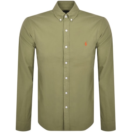 Product Image for Ralph Lauren Oxford Long Sleeved Shirt Green