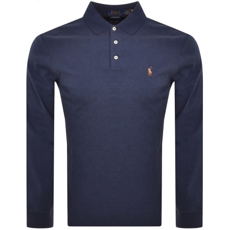 Product Image for Ralph Lauren Long Sleeved Polo T Shirt Navy