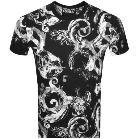 Product Image for Versace Jeans Couture Slim Fit Print T Shirt Black