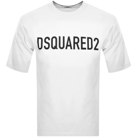 Product Image for DSQUARED2 Icon Logo Loose Fit T Shirt White