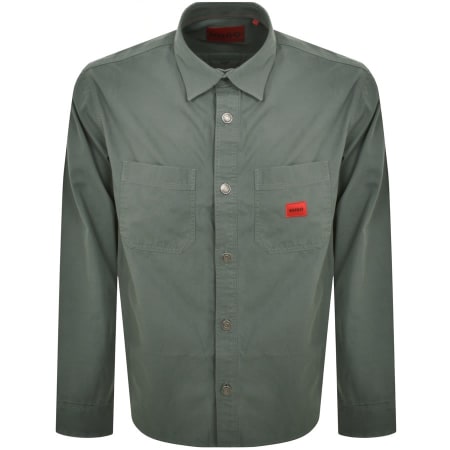 Product Image for HUGO Erato Overshirt Jacket Green