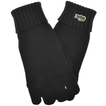 Product Image for Lacoste Knitted Gloves Black