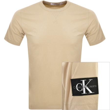 Product Image for Calvin Klein Jeans Logo T Shirt Beige