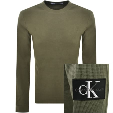 Product Image for Calvin Klein Jeans Long Sleeve T Shirt Green