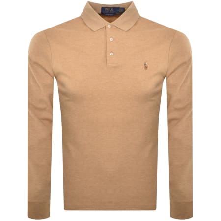 Recommended Product Image for Ralph Lauren Long Sleeved Polo T Shirt Beige