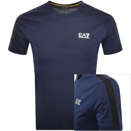 Product Image for EA7 Emporio Armani Logo T Shirt Navy