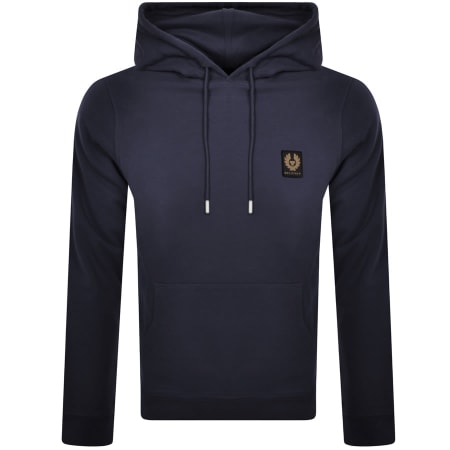 Product Image for Belstaff Logo Pullover Hoodie Navy