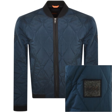 Recommended Product Image for BOSS Ofaster Bomber Jacket Blue