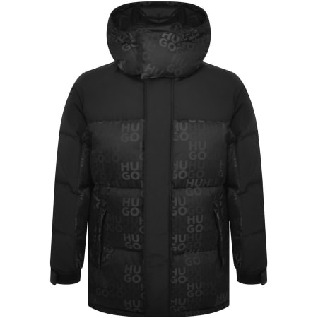 Product Image for HUGO Melmus Hooded Puffer Jacket Black