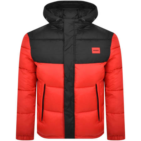 Product Image for HUGO Balin Hooded Puffer Jacket Red