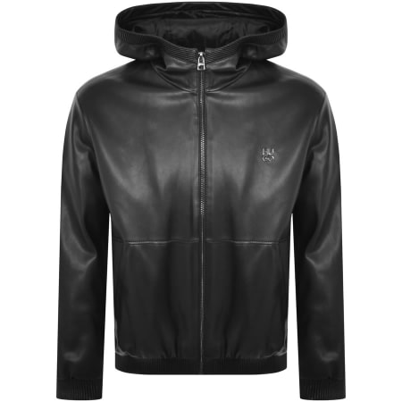 Product Image for HUGO Bennu L Faux Leather Jacket Black